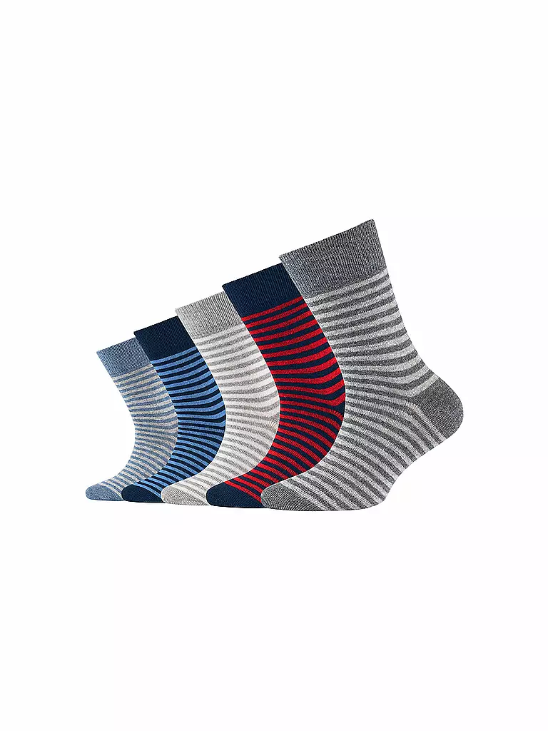 CAMANO | Kinder Socken 5er Pkg light grey mix | grau