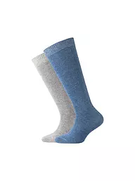 CAMANO | Kinder Stutzen 2er Pkg Denim | blau