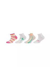 CAMANO | Mädchen Sneaker Socken 4er Pkg white mix | creme