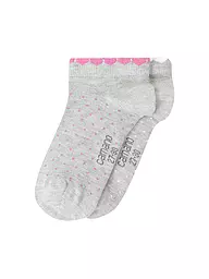 CAMANO | Mädchen Socken 2er Pkg fog melange | hellgrau