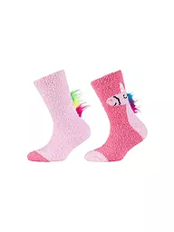 CAMANO | Mädchen Socken 2er Pkg shocking pink | rosa
