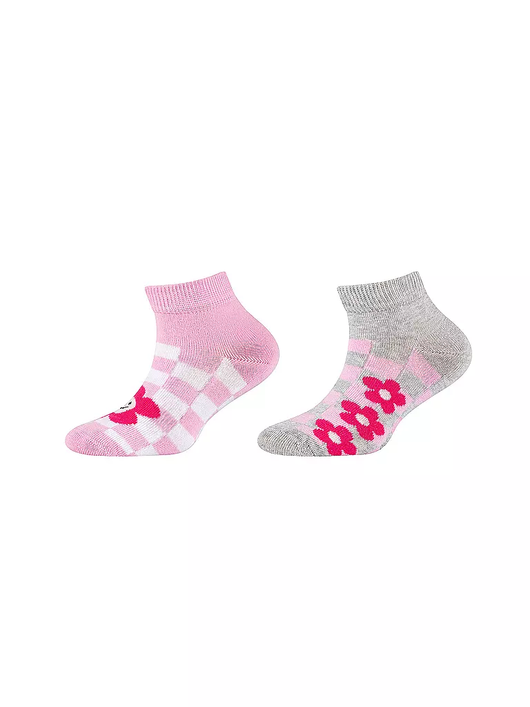 CAMANO | Mädchen Socken 2er Pkg. fog melange  | rosa