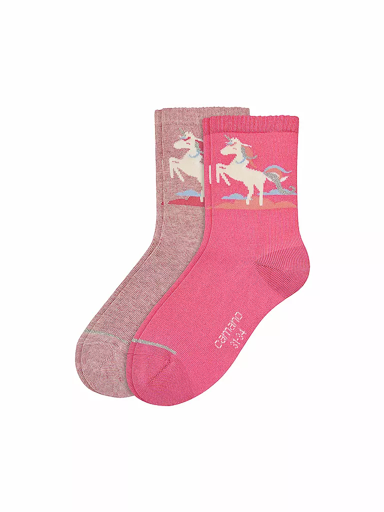 CAMANO | Mädchen-Socken 2-er Pkg. | rosa