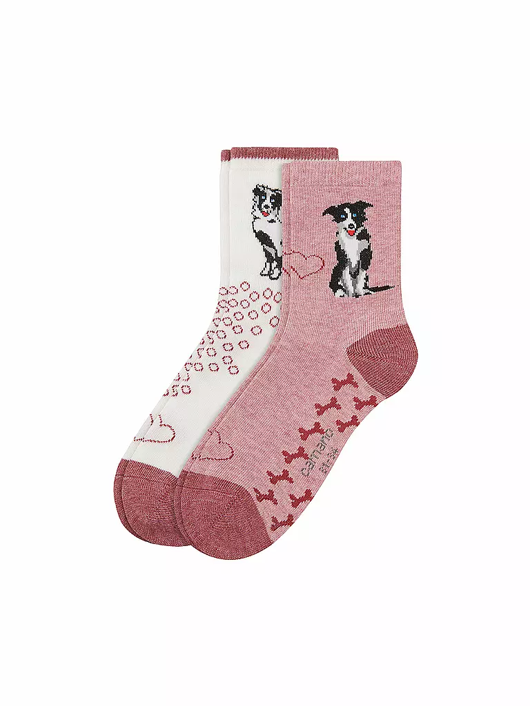 CAMANO | Mädchen-Socken Doppelpackung | rosa