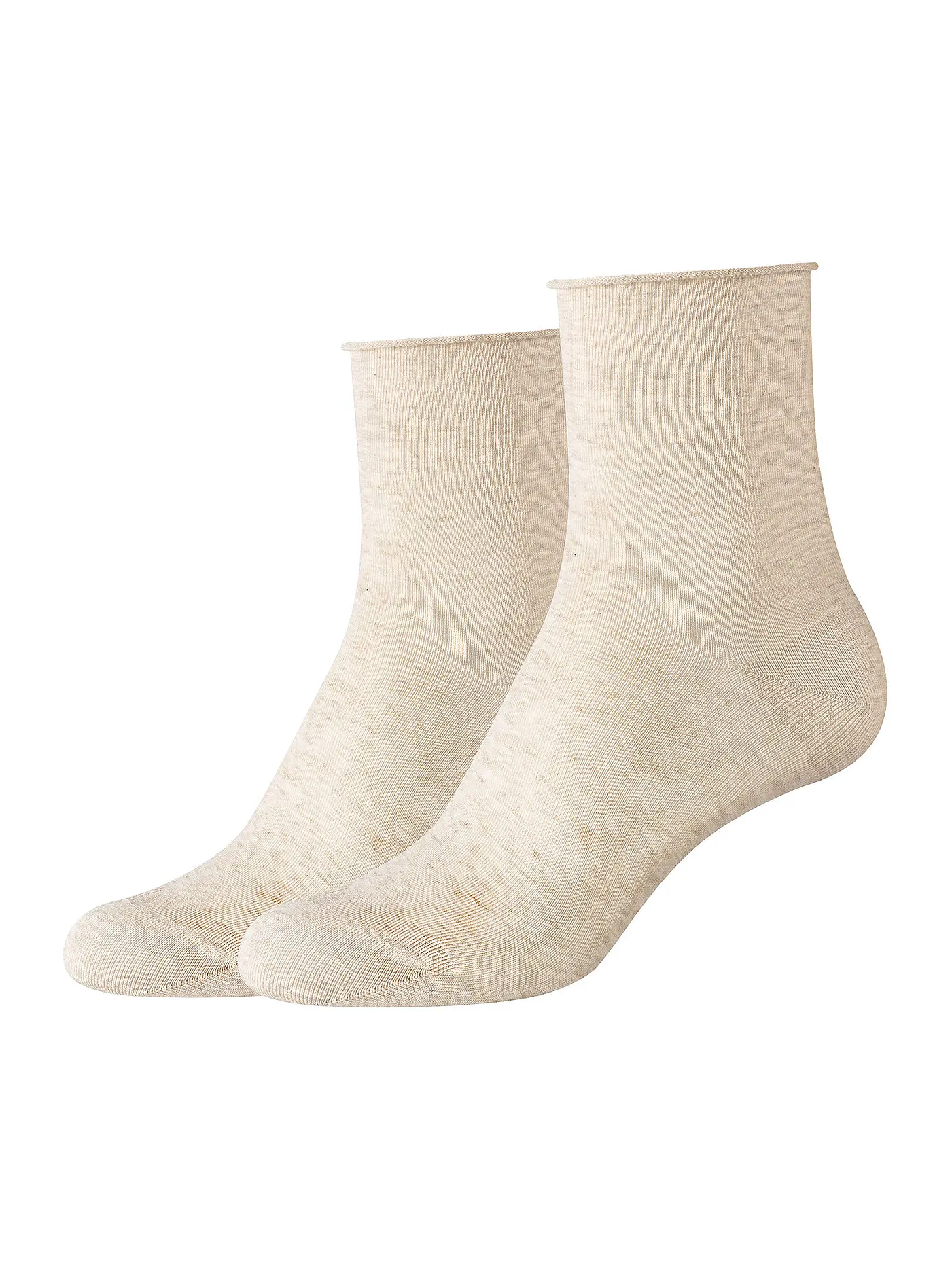 CAMANO | Rollsocken 2er Pkg desert mel. | beige