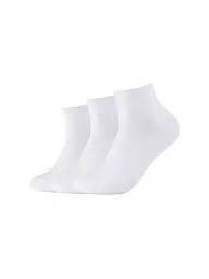 CAMANO | Sneaker Socken 3-er Pkg white | weiss
