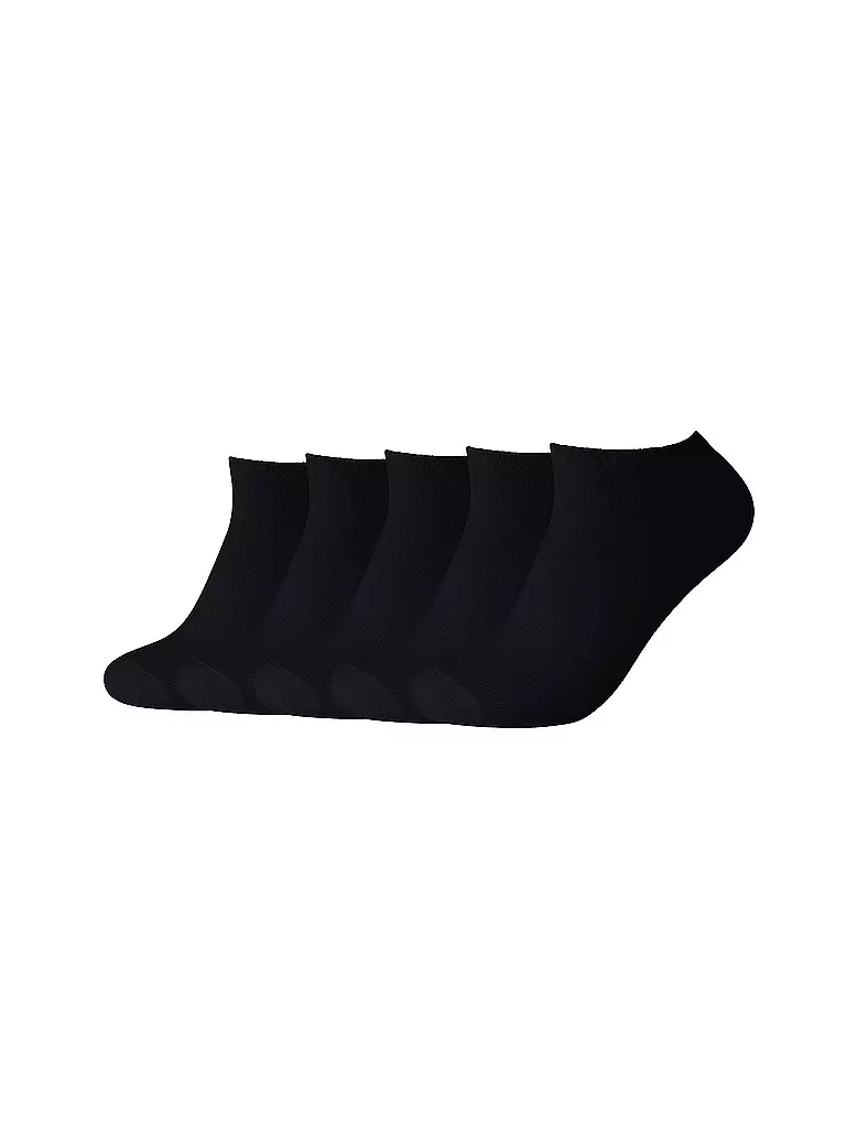 CAMANO | Sneaker Socken 5er Pkg black | schwarz