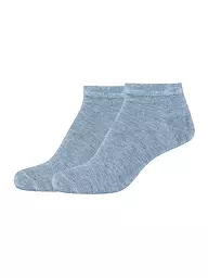 CAMANO |  Sneakersocken Silky 2er Pkg black | blau