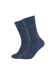 CAMANO | Socken 2er Pkg. CA-SOFT sand melange | blau