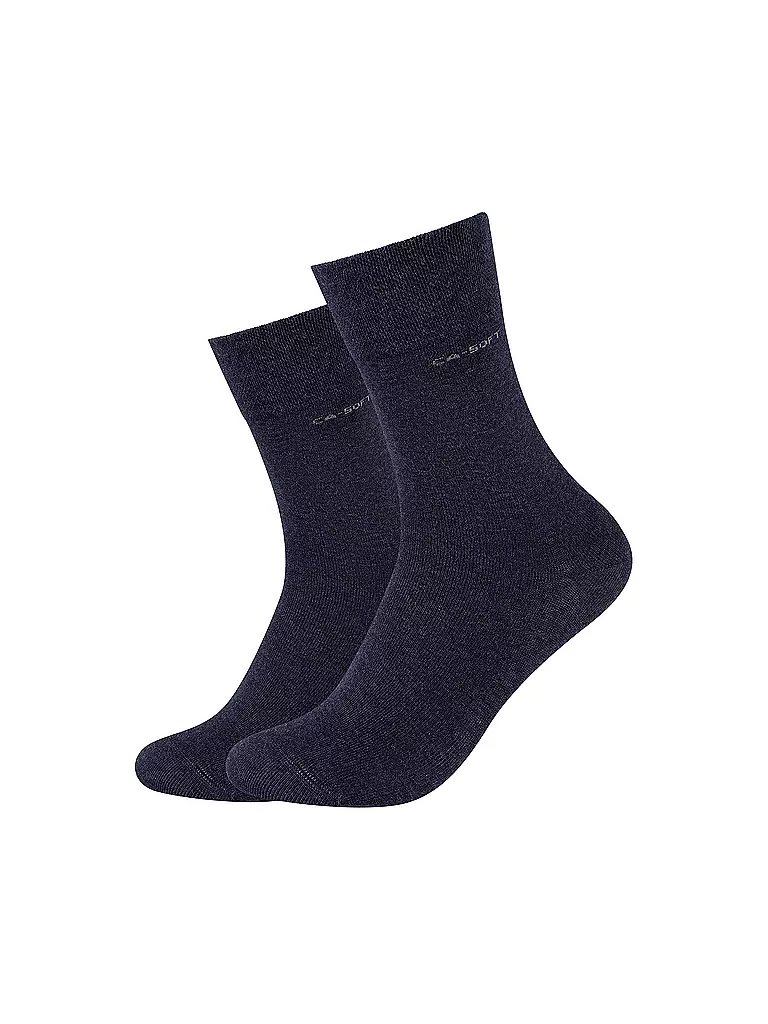 CAMANO | Socken 2er Pkg navy melange | blau