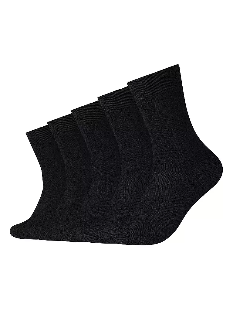 CAMANO | Socken BASIC 5-er Pkg black | schwarz