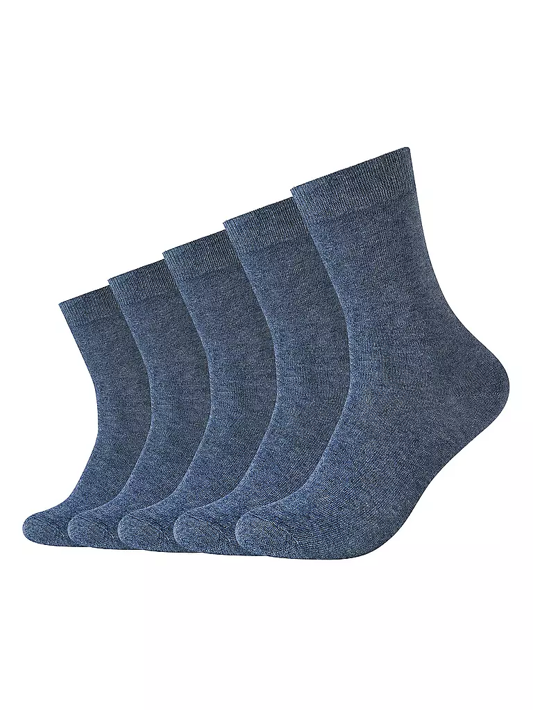 CAMANO | Socken BASIC 5-er Pkg jeans melange | dunkelblau