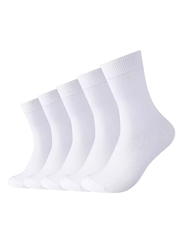 CAMANO | Socken BASIC 5-er Pkg white | weiss