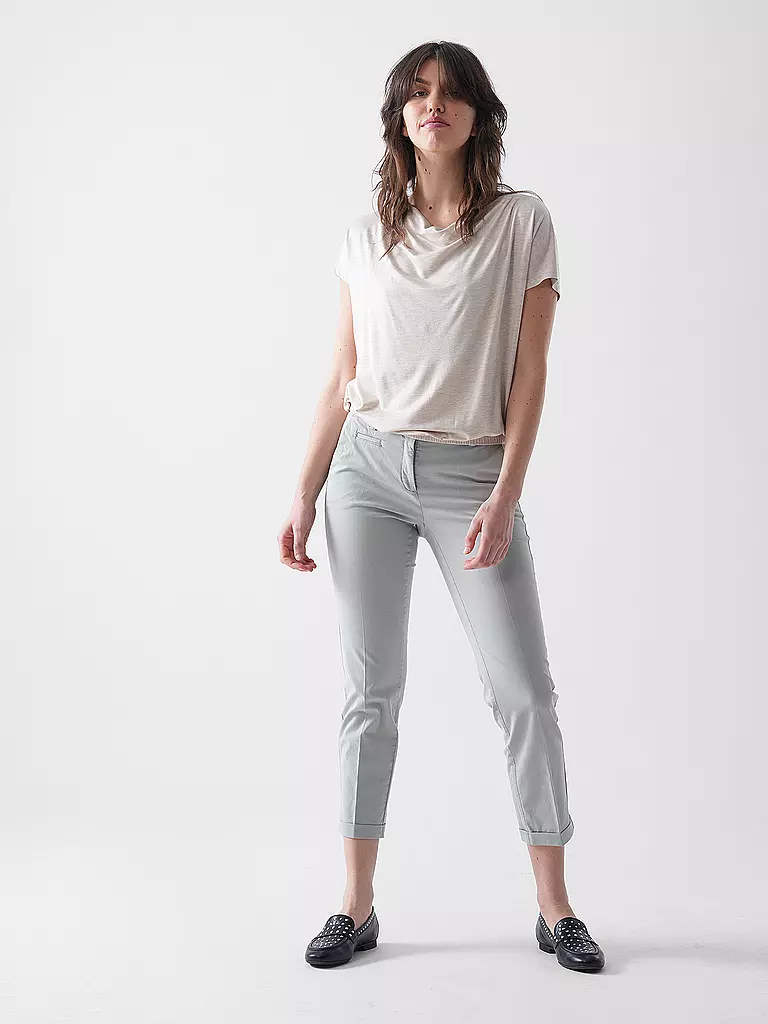 CAMBIO | Chino 7/8 STELLA | hellgrau
