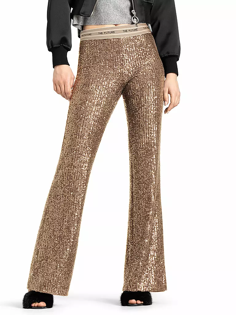 CAMBIO | Hose Flared Fit FRANCIS | gold