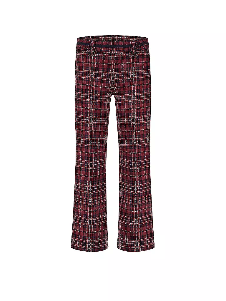 CAMBIO | Hose Flared Fit FRANCOISE CROPPED | dunkelrot