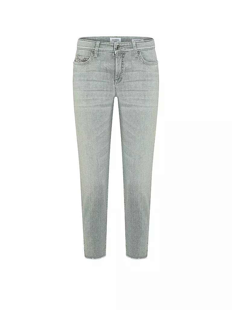 CAMBIO | Jeans Slim Fit 7/8 PIPER SHORT SWAROVSKI | grau