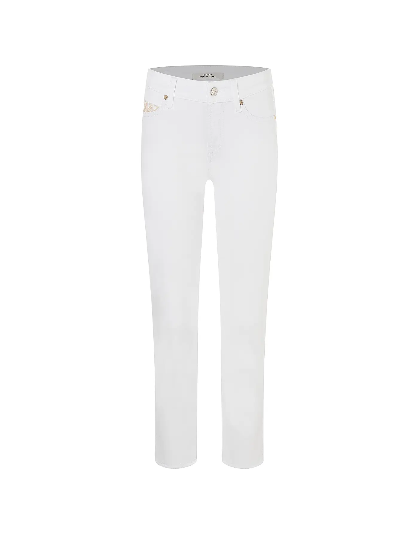 CAMBIO | Jeans Slim Fit 7/8 PIPER SHORT | weiss
