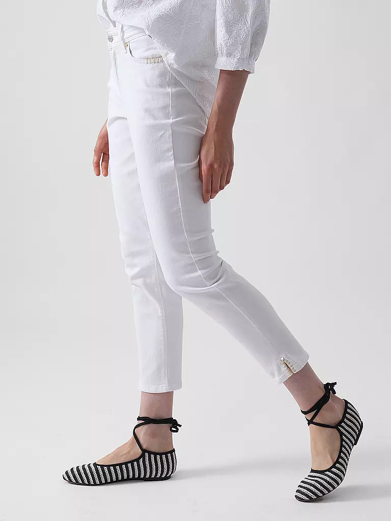 CAMBIO | Jeans Slim Fit 7/8 PIPER SHORT | weiss
