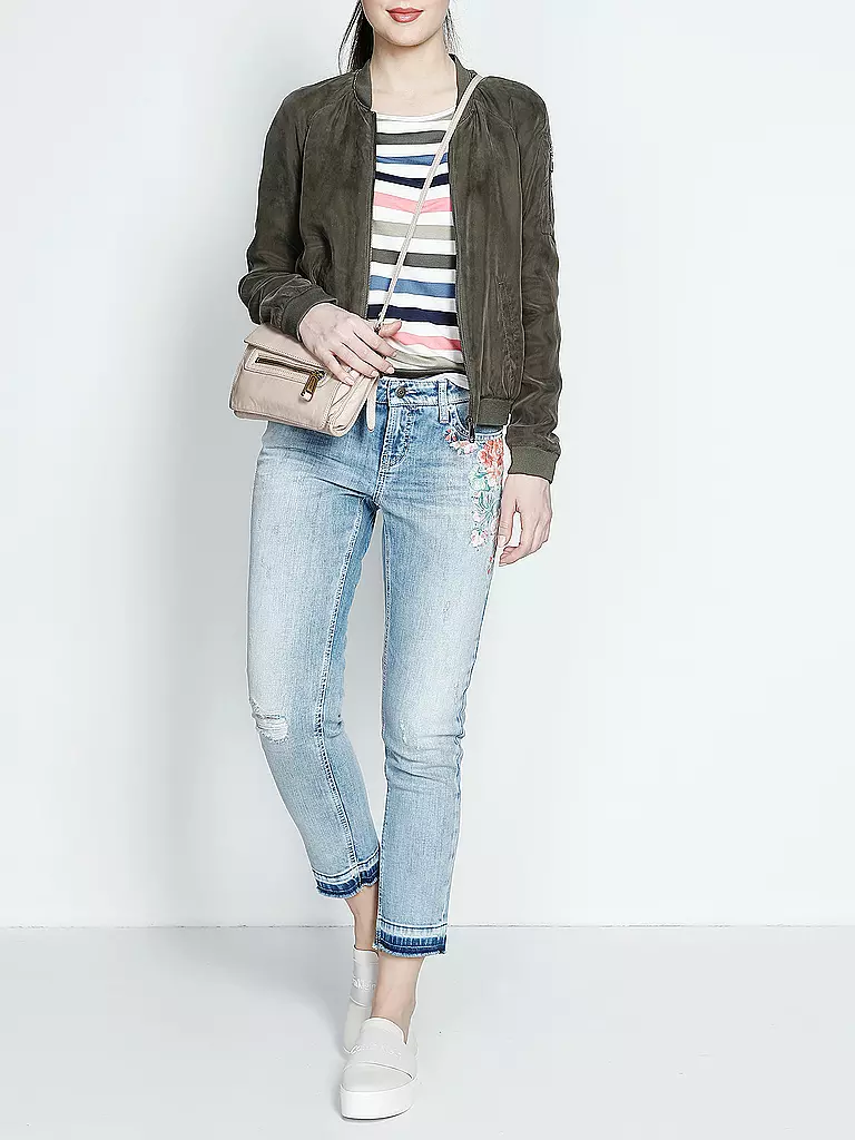 CAMBIO | Jeans Slim-Fit "Liu" 7/8 | 