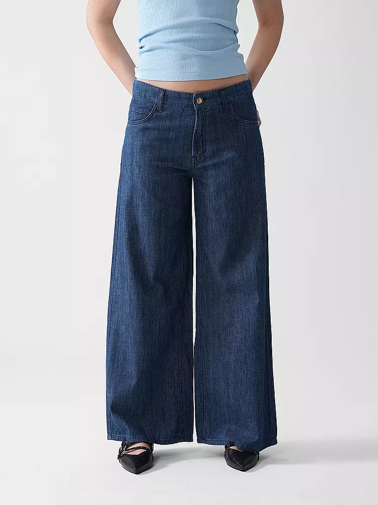 CAMBIO | Jeans Wide Fit PALAZZO CROPPED | dunkelblau