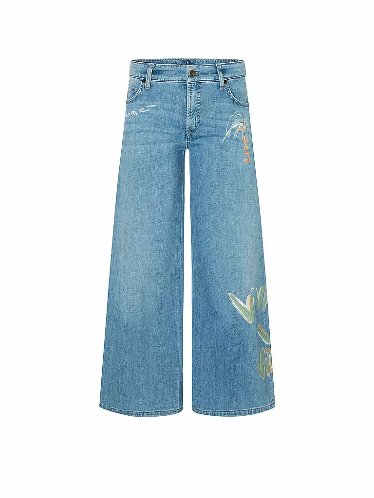CAMBIO | Jeans Wide Leg 7/8 PALAZZO CROPPED | blau