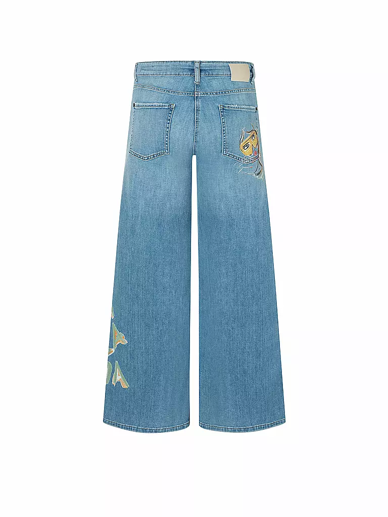CAMBIO | Jeans Wide Leg 7/8 PALAZZO CROPPED | blau