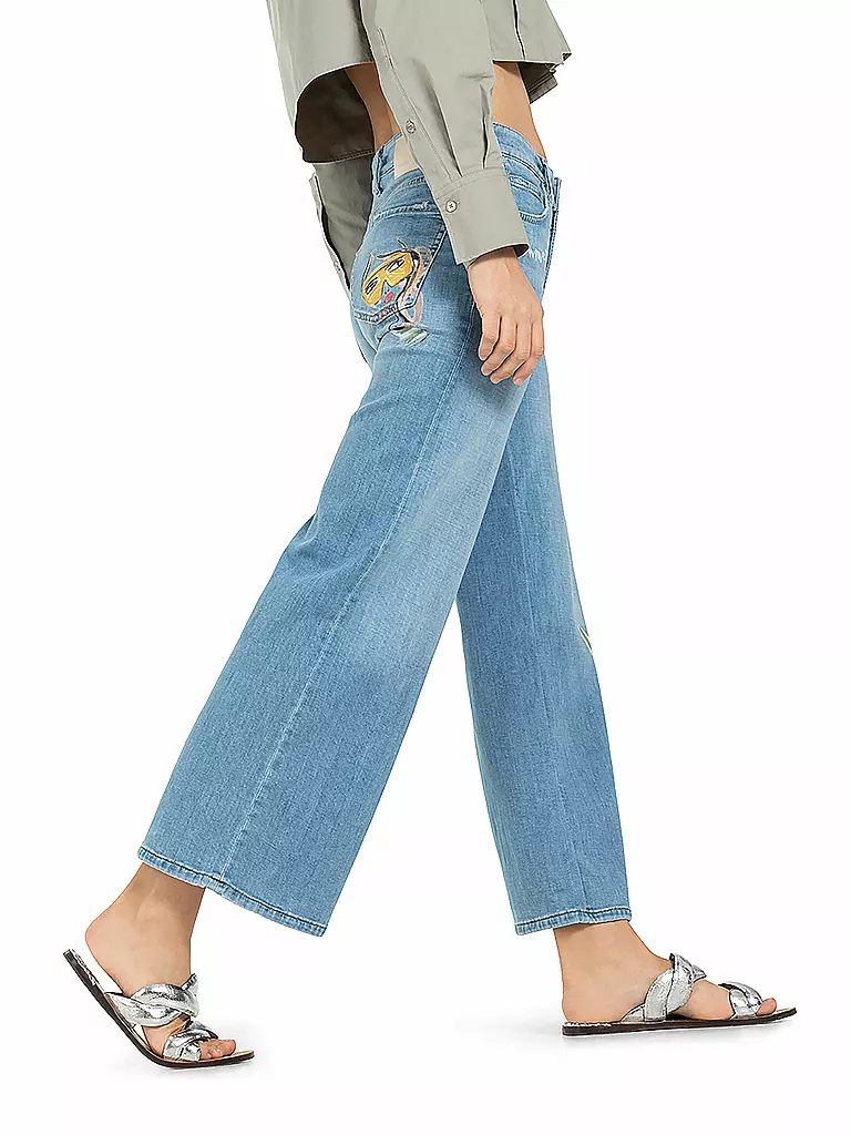 CAMBIO | Jeans Wide Leg 7/8 PALAZZO CROPPED | blau