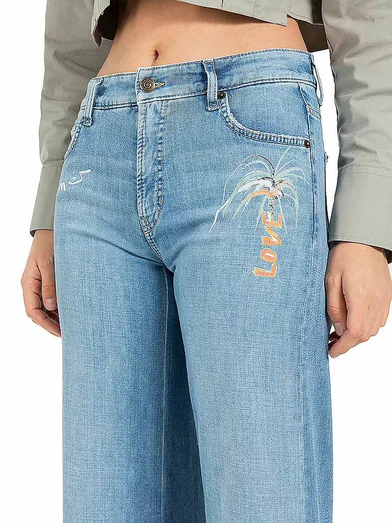 CAMBIO | Jeans Wide Leg 7/8 PALAZZO CROPPED | blau