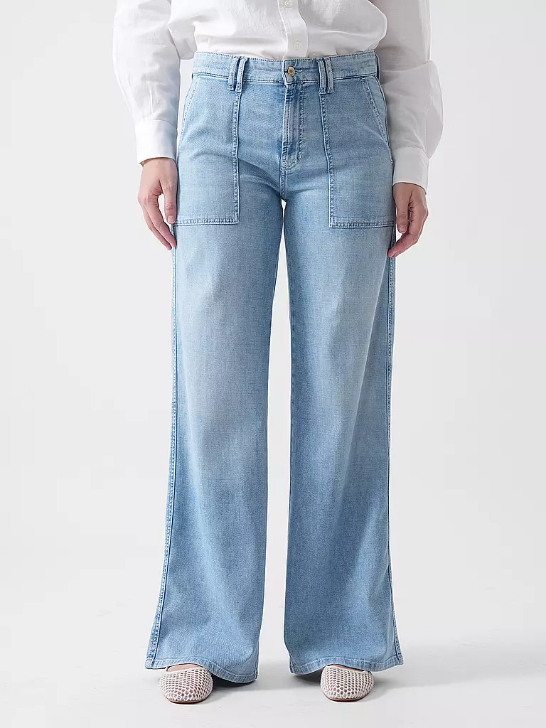 CAMBIO | Jeans Wide Leg ALEK UTILITY | blau