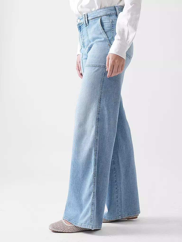 CAMBIO | Jeans Wide Leg ALEK UTILITY | blau