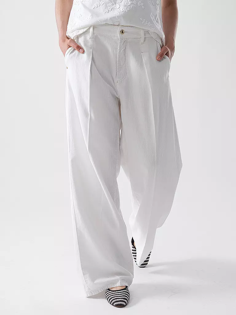 CAMBIO | Jeans Wide Leg ALINA | creme