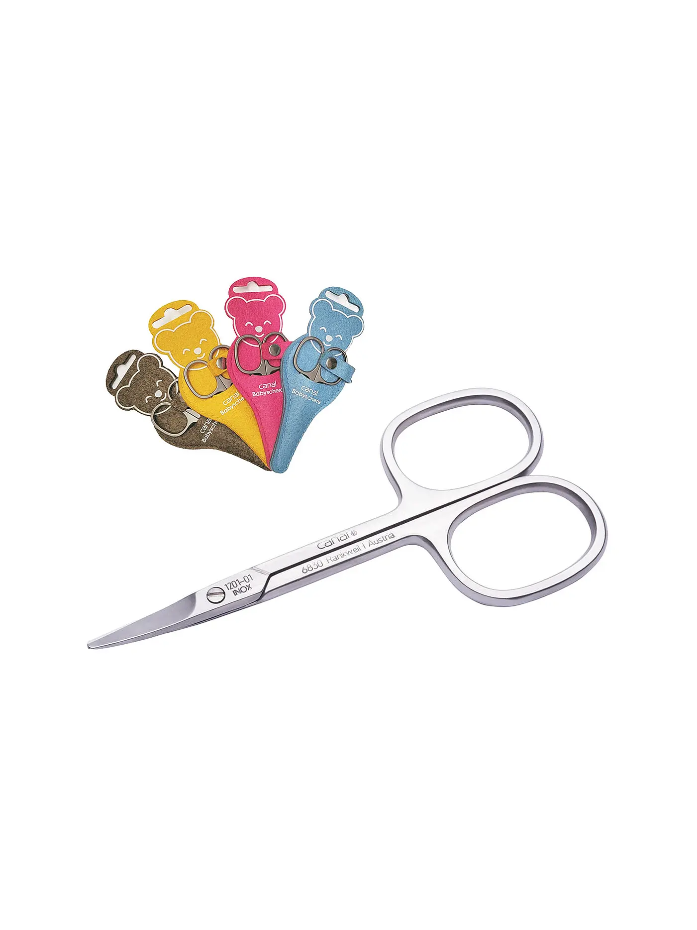 CANAL | Babyschere im Bärchen-Etui 1201 | transparent