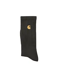 CARHARTT WIP | Socken CHASE black/gold | olive