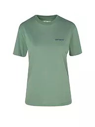 CARHARTT WIP | T-Shirt SCRIPT EMBROIDERY | Dunkelgrün