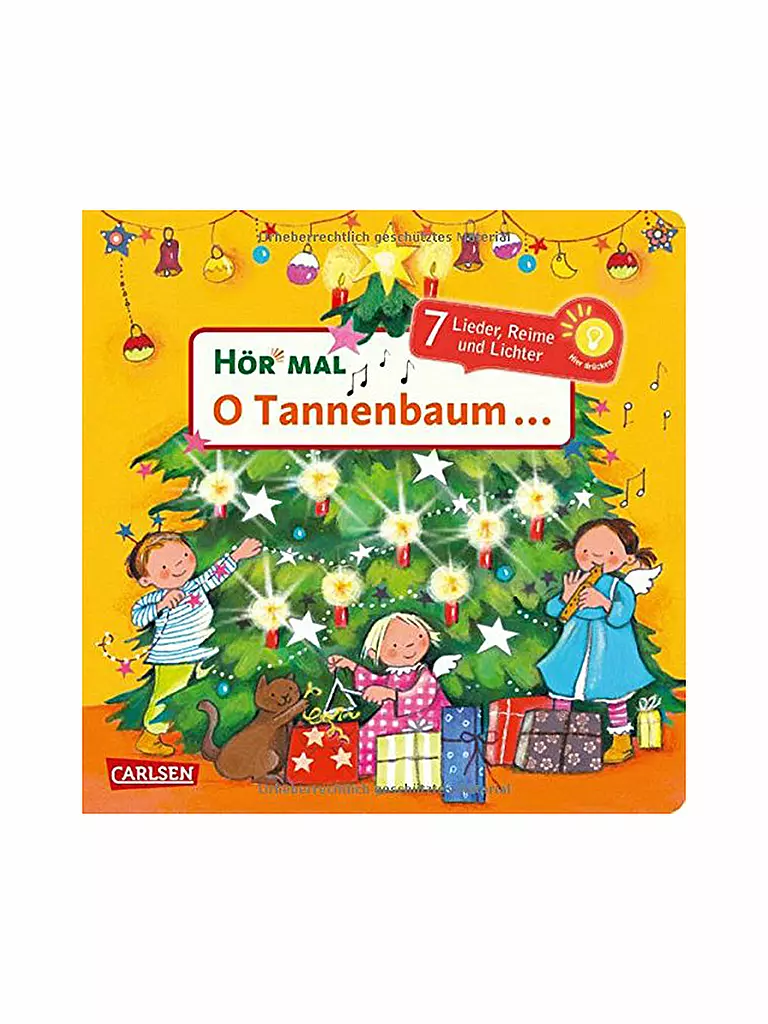 CARLSEN VERLAG | Hör mal - O Tannenbaum... - Mein liebstes Weihnachtsbuch mit Musik (Pappbilderbuch) | transparent