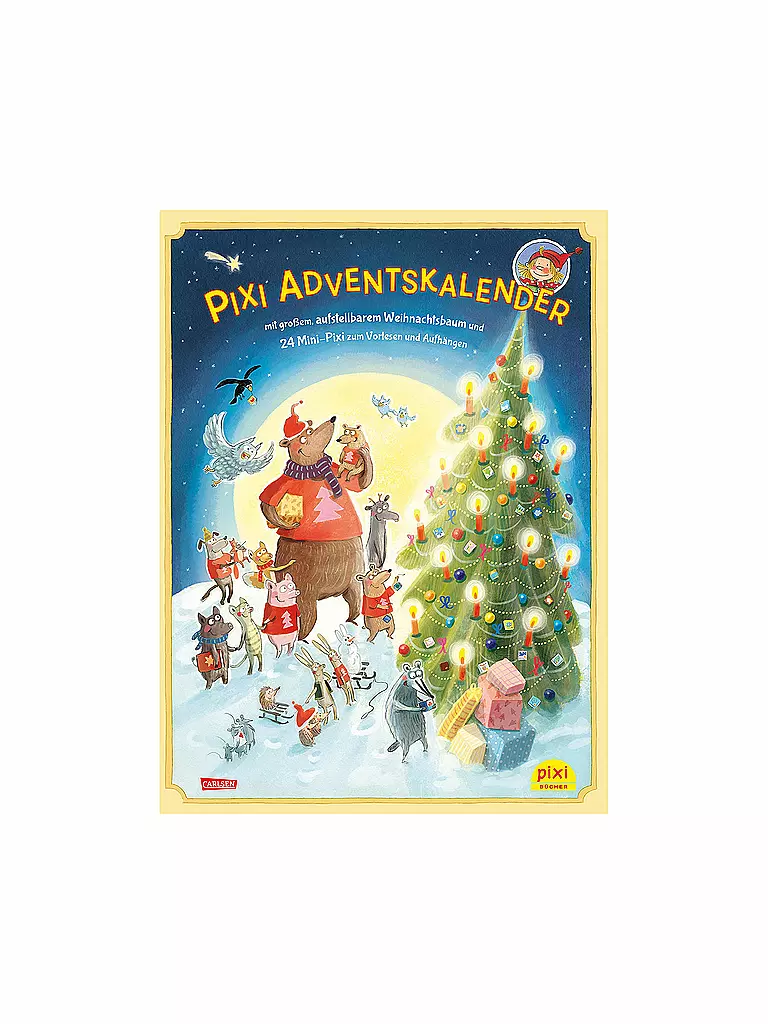 CARLSEN VERLAG | Pixi Adventskalender mit Weihnachtsbaum 2018 (24x Mini-Pixi Bücher) | transparent