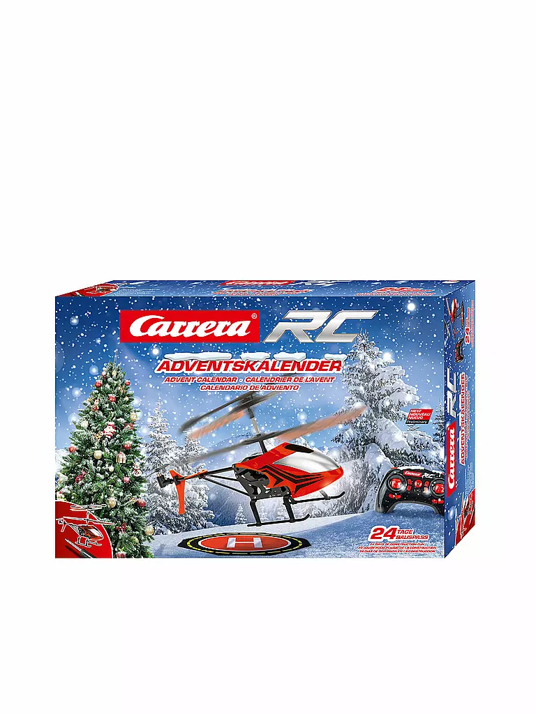 CARRERA | Carrera RC Advent Kalender mit 2,4GHz RC Helicopter | transparent