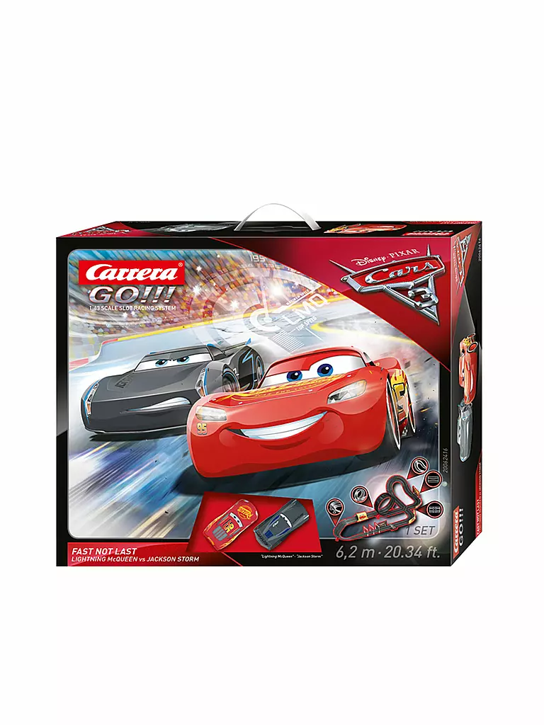 CARRERA | GO!!! - Rennbahn Disney Pixar Cars 3 - Fast Not Last | transparent