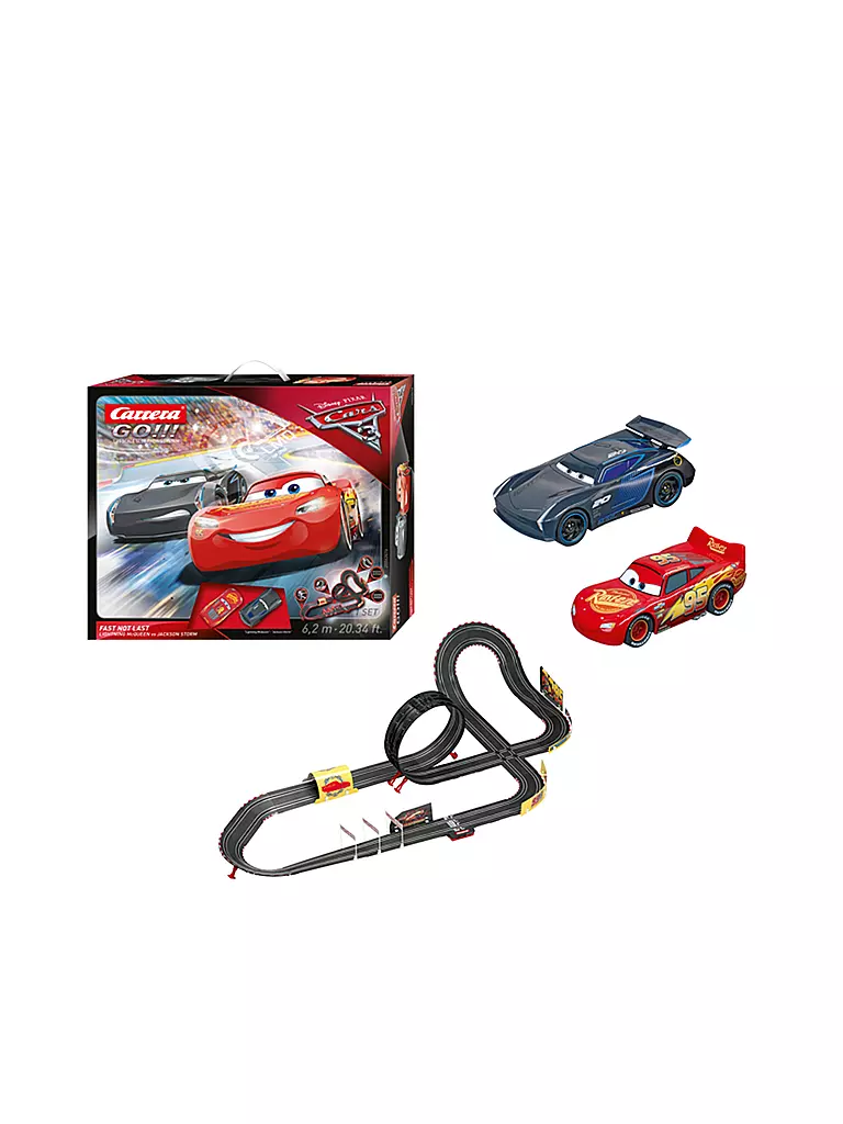 CARRERA | GO!!! - Rennbahn Disney Pixar Cars 3 - Fast Not Last | transparent