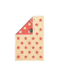 CAWÖ | Gästetuch NEW STAR 30x50cm Beige/Pink | Rot