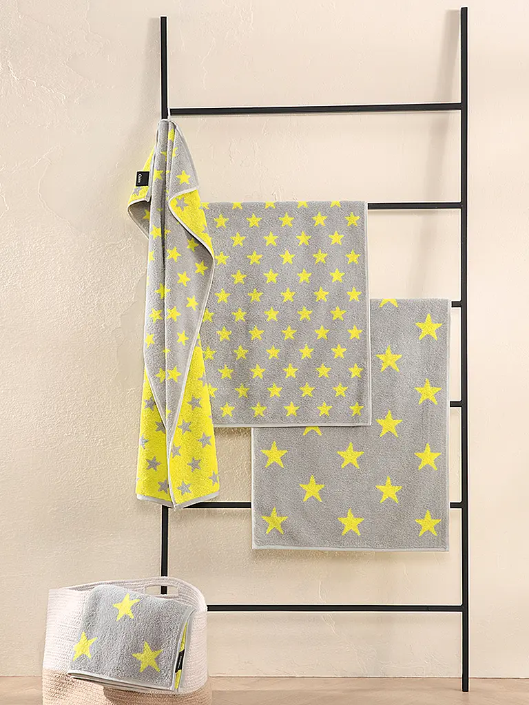 CAWÖ | Gästetuch NEW STAR 30x50cm Platin/Lime | gelb