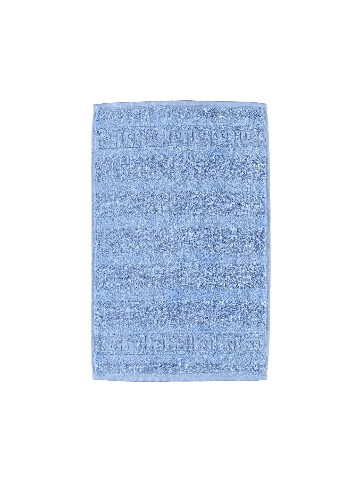 CAWÖ | Gästetuch NOBLESSE 30x50cm Mittelblau | hellblau