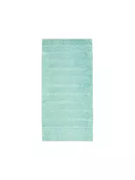 CAWÖ | Handtuch NOBLESSE 50x100cm Mittelblau | hellgrün