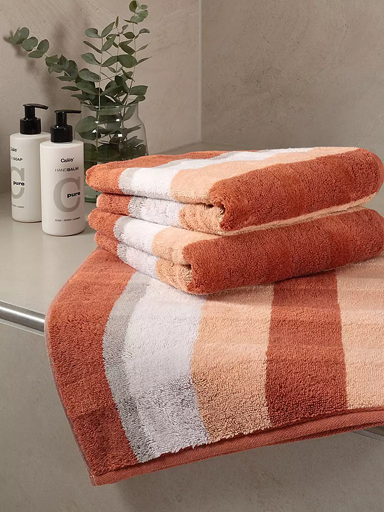 CAWÖ | Handtuch NOBLESSE 50x100cm Brick | orange