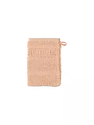 CAWÖ | Waschhandschuh NOBLESSE 16x22cm Lachs | orange