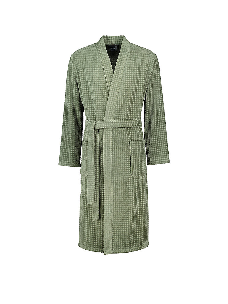 CAWÖ Herren Bademantel Kimono hellgrün | 52