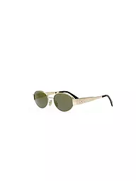 CELINE | Metal Triomphe goldene ovale Sonnenbrille | gold