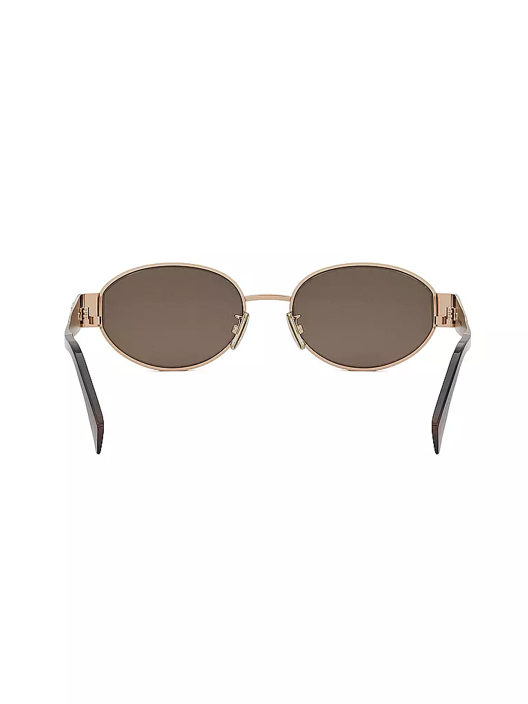 CELINE | Metal Triomphe goldene ovale Sonnenbrille | silber