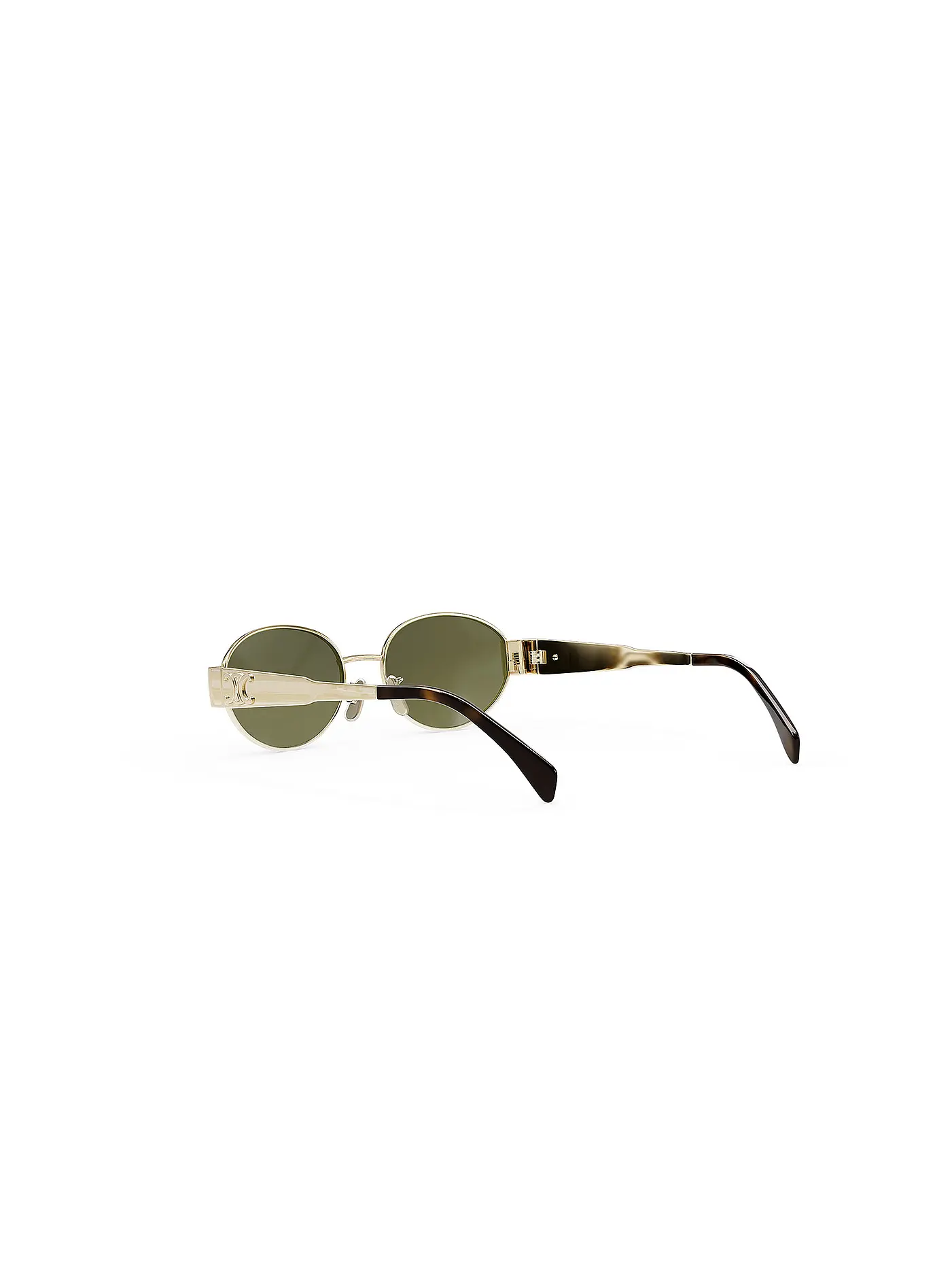 CELINE | Metal Triomphe goldene ovale Sonnenbrille | gold
